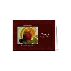  Fruity Thank You   Blank   By Su z Card Health & Personal 