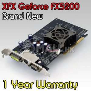  XFX nVIDIA GeForce FX 5200 256 MB AGP 3D Video Graphics Card 