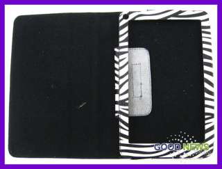    Kindle Fire   Black & White Zebra Leather Protective Case Cover