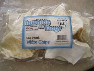   Artvark Natural American Beefhide Rawhide Dog Chews Chips Treats Bones