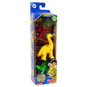  Go Diego Go Safari Mini Figure 3 Pack Jurassic Dinosaurs 