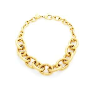  Ben Amun   Textured Gold Large Link Toggle Necklace 