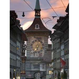  Clock Tower, Bern, Berner Oberland, Switzerland Stretched 