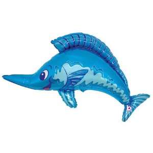  36 Blue Marlin Helium Shape (1 per package) Toys & Games