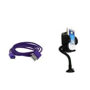   Cable (Purple) + Car Dashboard Mount [EMPIRE Packaging] Electronics