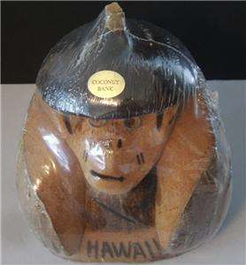  Hand carved Coconut Monkey Bank. This was hand carved from a large 