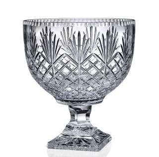 FOOTED CENTERPIECE BOWL FULL LEAD EUROPEAN CRYSTAL  