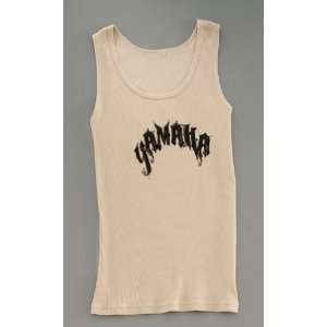 Yamaha OEM Womens Le Femme Tank Top Shirt. Sand Color. 100% Cotton 