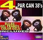 Pack of 4 PAR 38 lights with 150 wt bulbs, Color light 