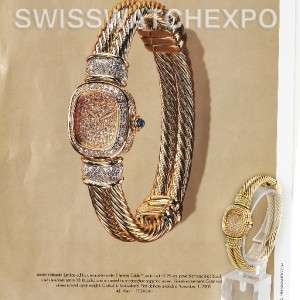   Limited Edition Chelsea Cable 18K Yellow Gold 2.25 ct Diamond Watch