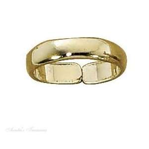  Gold Vermeil Plain Band Toe Ring Jewelry
