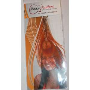    Rocken Feathers Peacock Natural Hair Extension   Orange Beauty