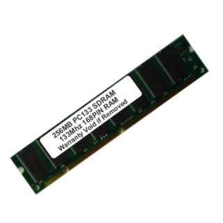 256MB PC133 SDRAM 168 PIN DIMM LOW DENSITY MEM  