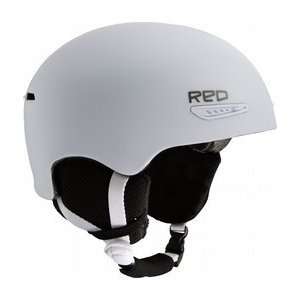  Red Pure Snowboard Helmet White