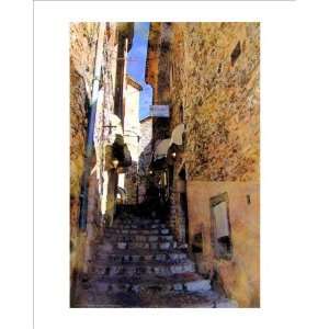  Little Stairs, La Villa, France Giclee Poster Print by 