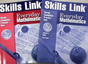 Grade 1 Everyday Math Skills Link Book Homeschool Lot  