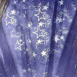  Outline Stars on Blue Gossamer 60 in. x 25 yds 