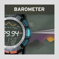 Casio Mens PAG80 1V Pathfinder Altimeter/Barometer/ Digital Compass 