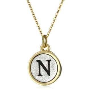 Dillon Rogers Shimmering Metallic Pendants Initial N Necklace 