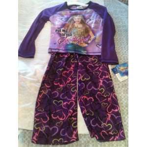  Disney Channel Hannah Montana 2 Piece Pajama Set with Put 