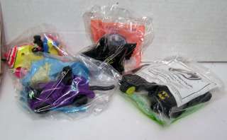 Lot of 4 Assorted BATMAN McDonalds Happy Meal Toys in bag  