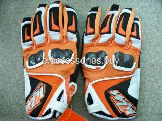 KTM racetech motorcycle bike gloves M/L/XL  