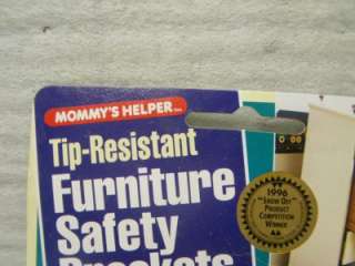 Tip resistant furniture safety brackets mommys helper kids children 