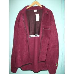  Sergio Tacchini Peloso Fleece Jacket Burgundy Kitchen 