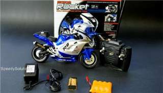 Amazing Wireless Radio Remote Control R/C Motorcycle 18 SCL R8 Blue 
