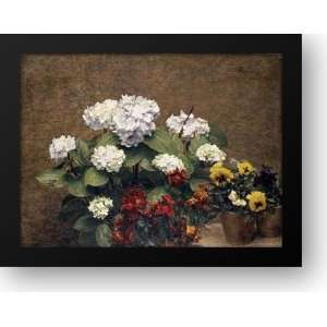  Hydrangeas, Wallflowers And Two Pots Of 34x28 Framed Art 