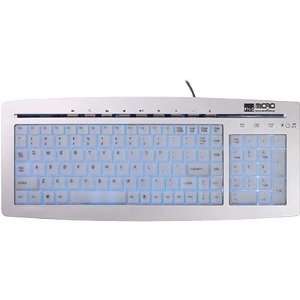  Sapphire illuminated Internet Keyboard with 9 Hot Keys 