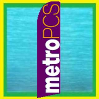 metroPCS METRO PCS Feather Swooper Flutter Banner Flag  