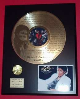 MICHAEL JACKSON 24kt GOLD LP RECORD LIMITED EDITION  