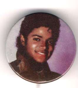 Vintage young Huge Michael Jackson pin button  