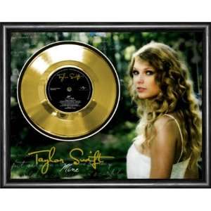 Taylor Swift Mine Framed Gold Record A3