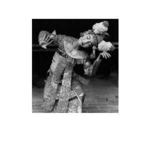 Balinese Temple Dancer in Trance, Bali, 1988, Dance Note Card by Dana 