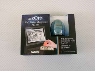 Carson MM 480 zOrb 35x Digital Microscope NEW Z Orb  