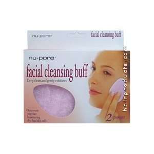  NU PORE Facial Cleansing Buff 2 Sponges Beauty