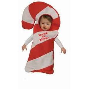  Candy Cane Bunting Infant Costume Size 0 6 months Baby