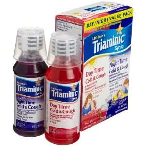Triaminic Day/Night Cold & Cough Combo Pack, 4 Ounce Cherry Syrup and 
