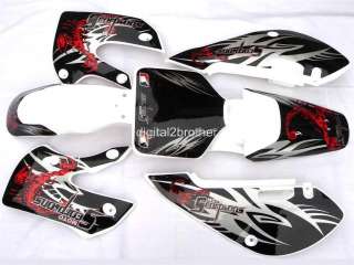 Full plastic & SCORPION DECAL for Kawasaki KLX110 KX65  