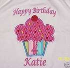 Birthday Cupcake Applique Shirt Custom Personaliz​e Cake