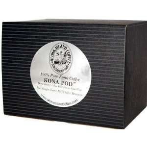 Aloha Island Coffee Dark Roast Organic 100% Pure Kona Coffee Pods, 24 