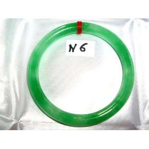  China Lucky Real Jade Bracelet Green Bangle 55 mm Round 