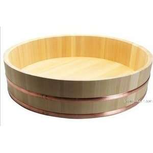  Japanese Sawara Cypress Wooden Sushi Oke Hangiri 23 1/2 in 