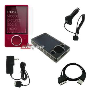   Case+Car+Wall Charger+Cable+Film For Microsoft Zune 4GB 80GB 30GB 8GB
