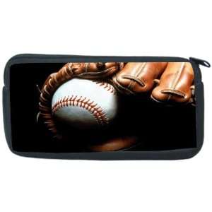  Baseball with Glove Design Neoprene Pencil Case 