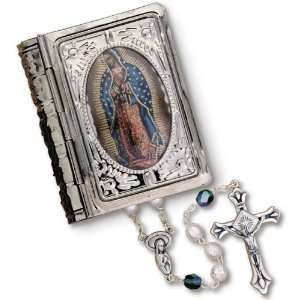  Pearl Our Lady OL of Guadalupe Emerald Green Patron Saint St. Medal 