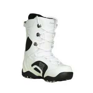  Lamar Force Snowboard Boots Kids Youth White Black Size 4 