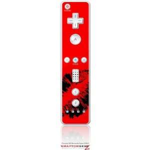  Wii Remote Controller Skin   Big Kiss Lips Black on Red by 